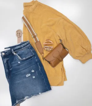 Same Old Love Curvy Knit Top