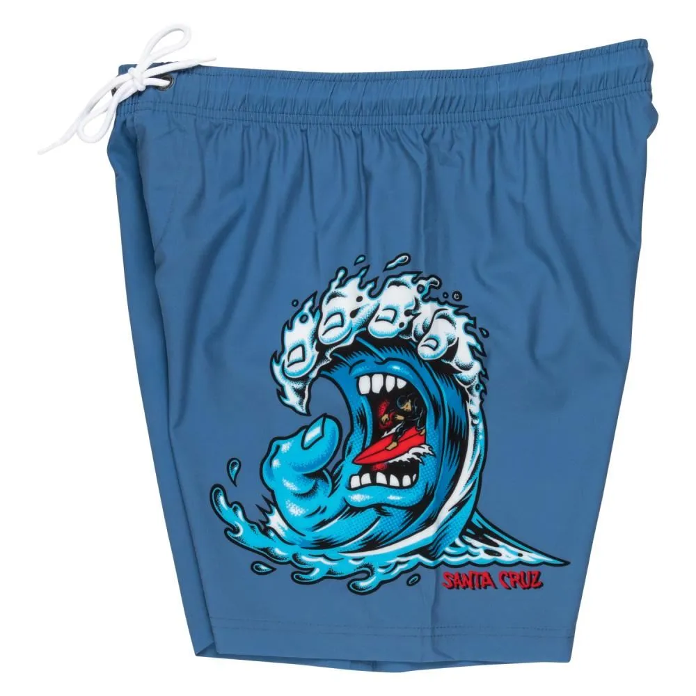 Santa Cruz Swim Shorts Screaming Wave - Dusty Blue