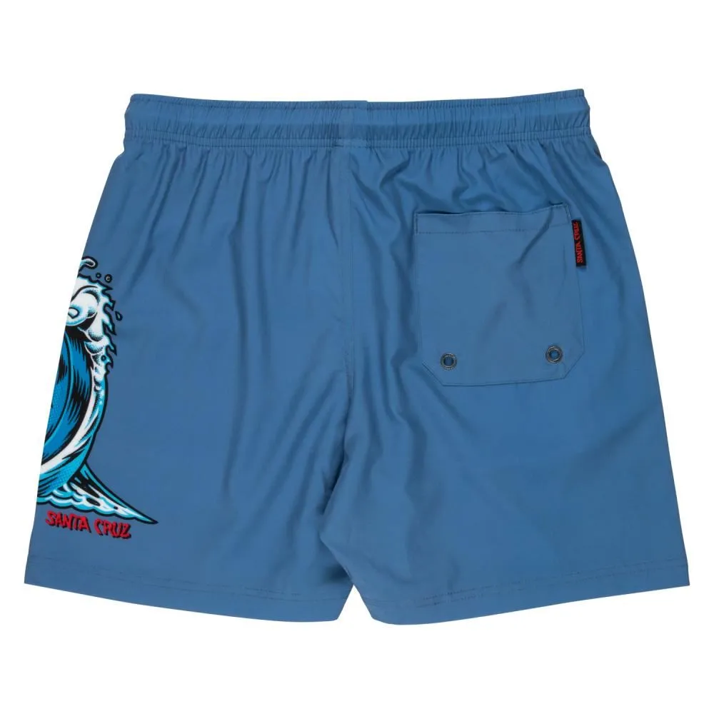 Santa Cruz Swim Shorts Screaming Wave - Dusty Blue
