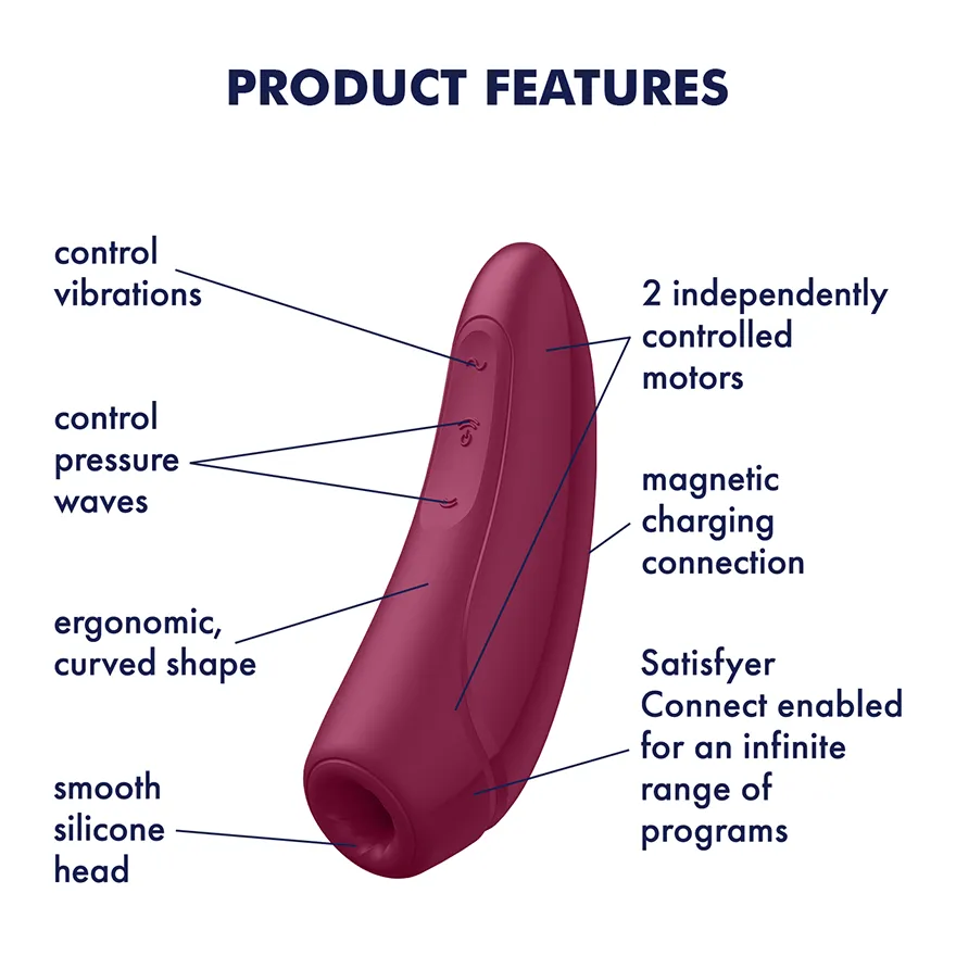 Satisfyer App Enabled Curvy 1 Plus Rose Red