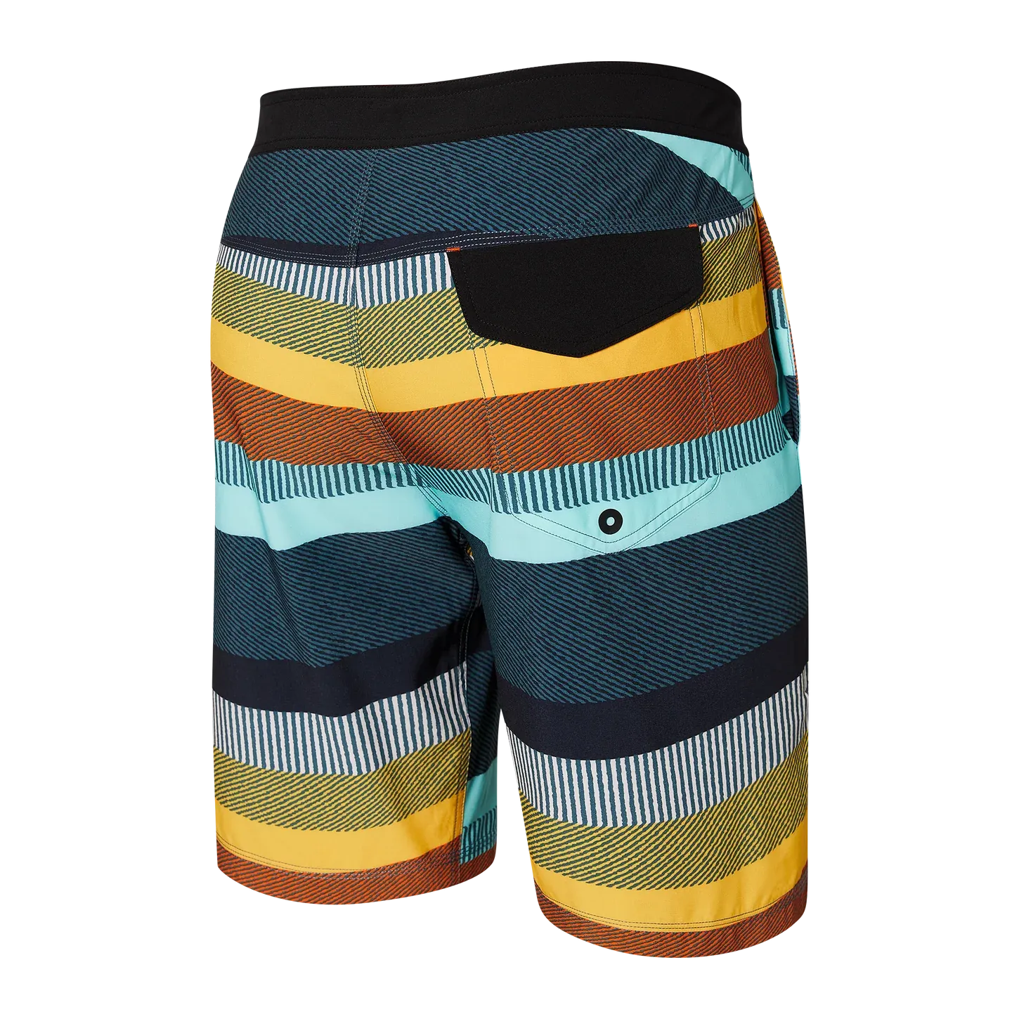 Saxx Mens Betawave 7" Swim Shorts -  Blanket Stripe