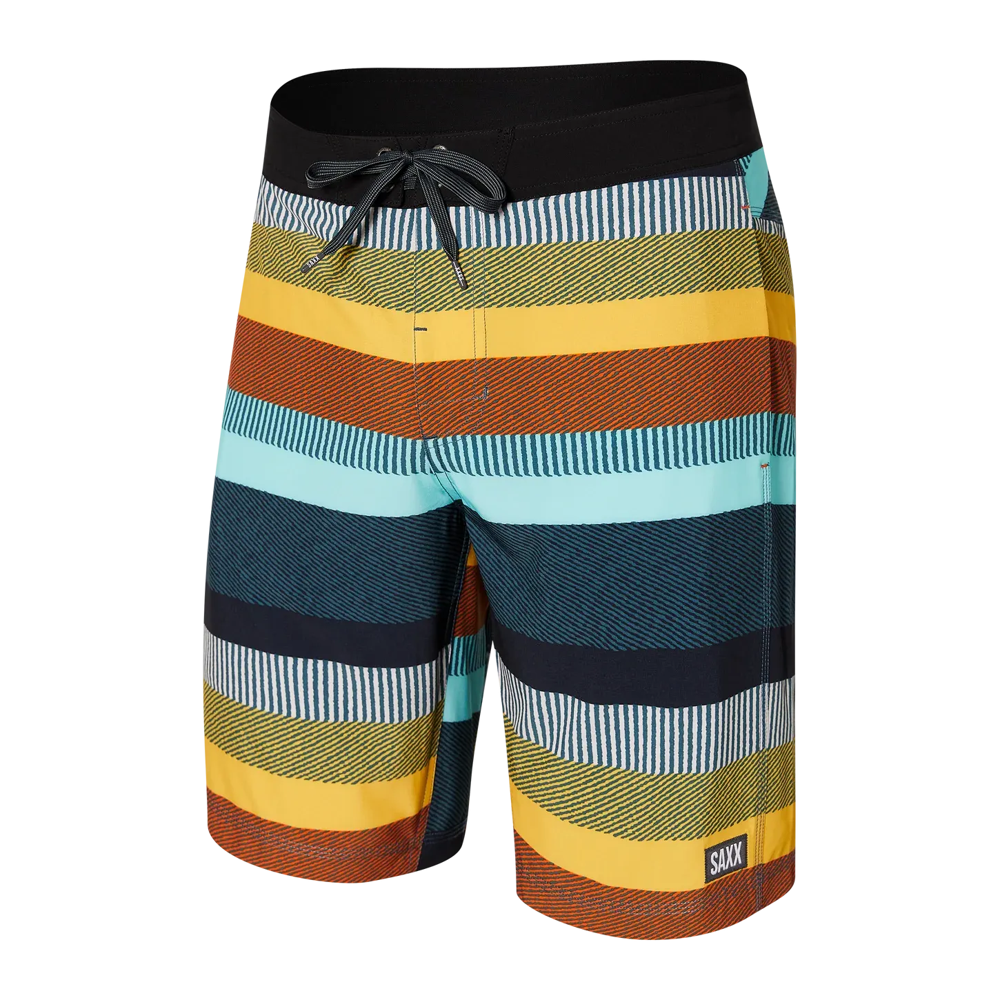 Saxx Mens Betawave 7" Swim Shorts -  Blanket Stripe