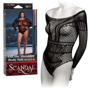Scandal Plus Size Off The Shoulder Body Suit Curvy Size