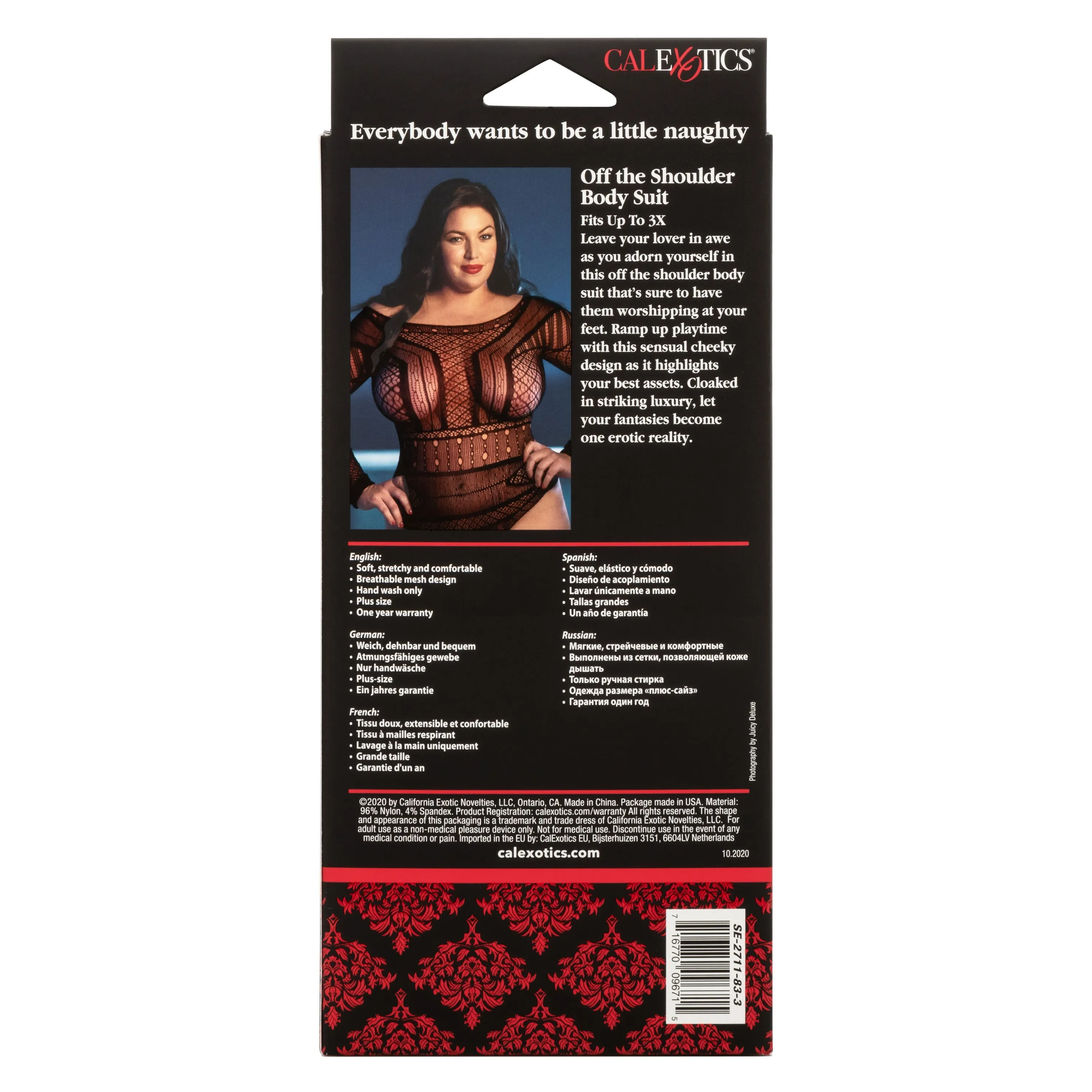 Scandal Plus Size Off The Shoulder Body Suit Curvy Size