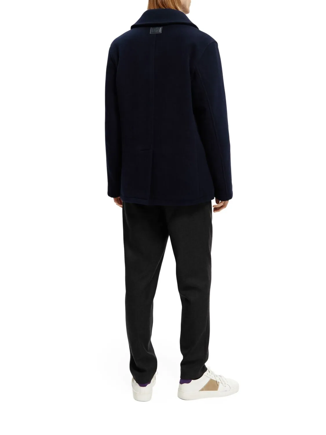 SCOTCH & SODA BONDED WOOL-BLEND PEACOAT 169103