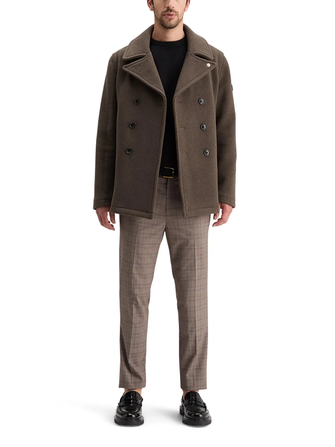 SCOTCH & SODA WOOL BLEND PEACOAT 178611