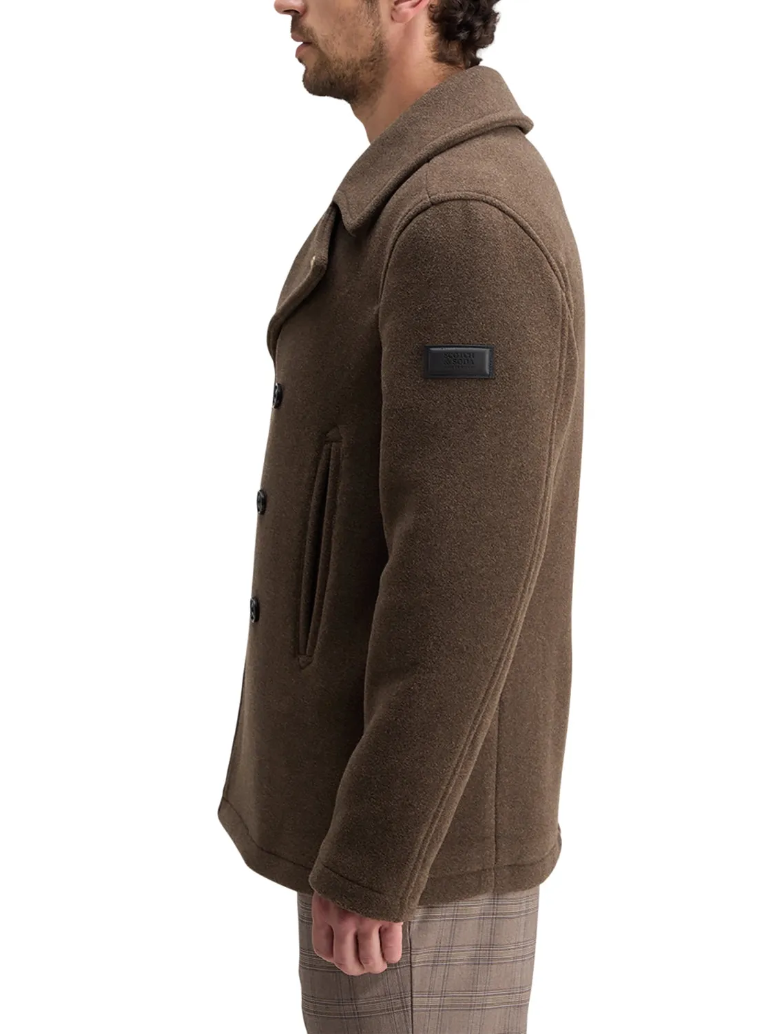 SCOTCH & SODA WOOL BLEND PEACOAT 178611