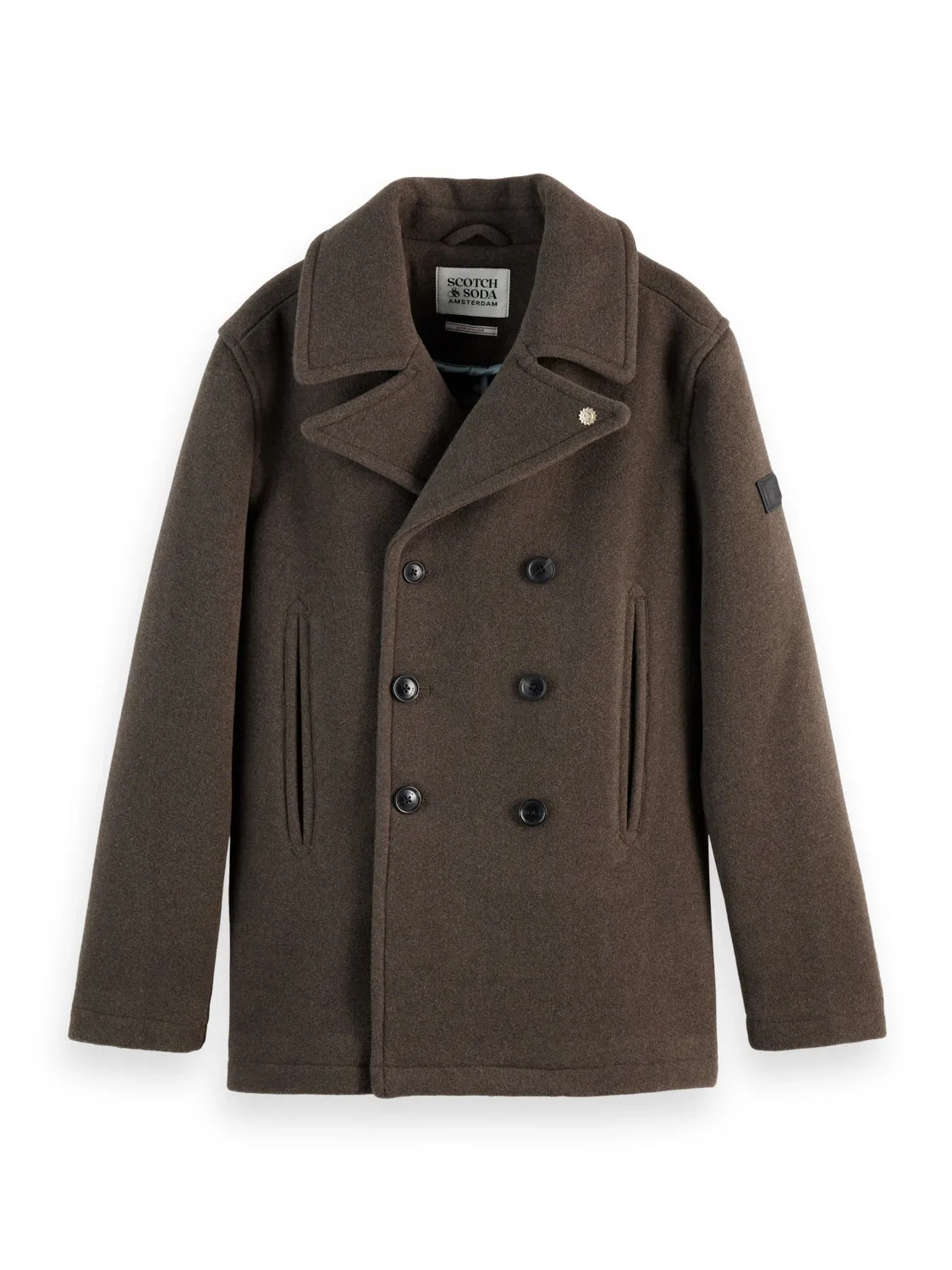 SCOTCH & SODA WOOL BLEND PEACOAT 178611