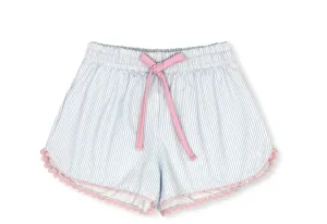 Set Athletic: Emily Short - Cotton Candy Blue Ministripe, Cotton Candy Pink