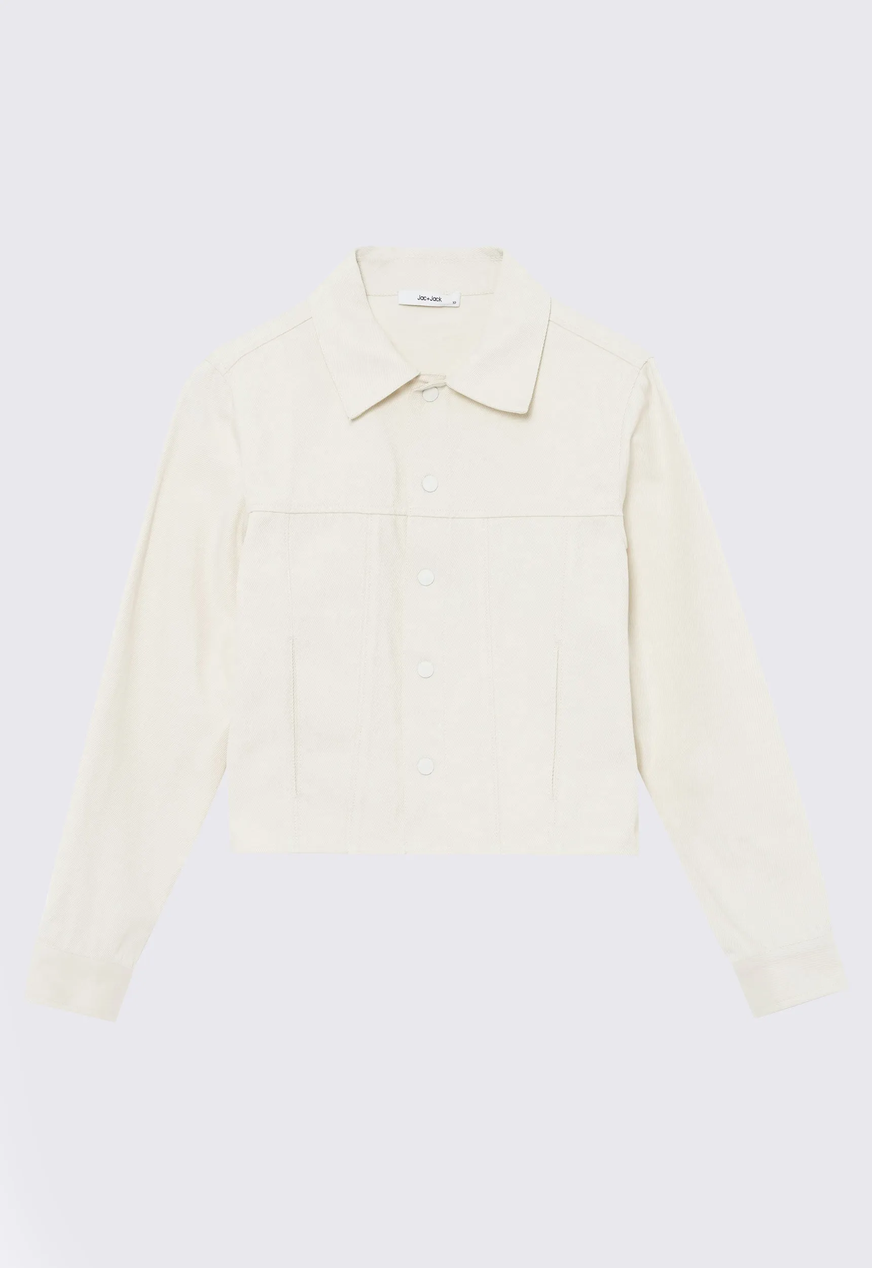Shako Cropped Denim Jacket - Ice Cream