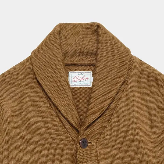 Shawl Sweater Coat | Dark Tan