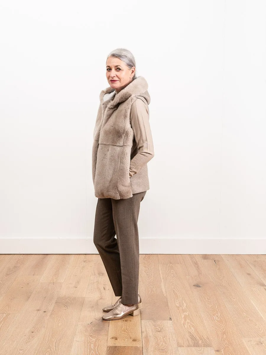 shearling vest
