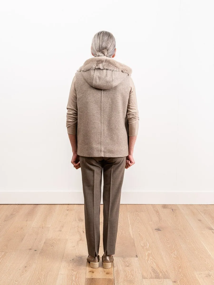 shearling vest