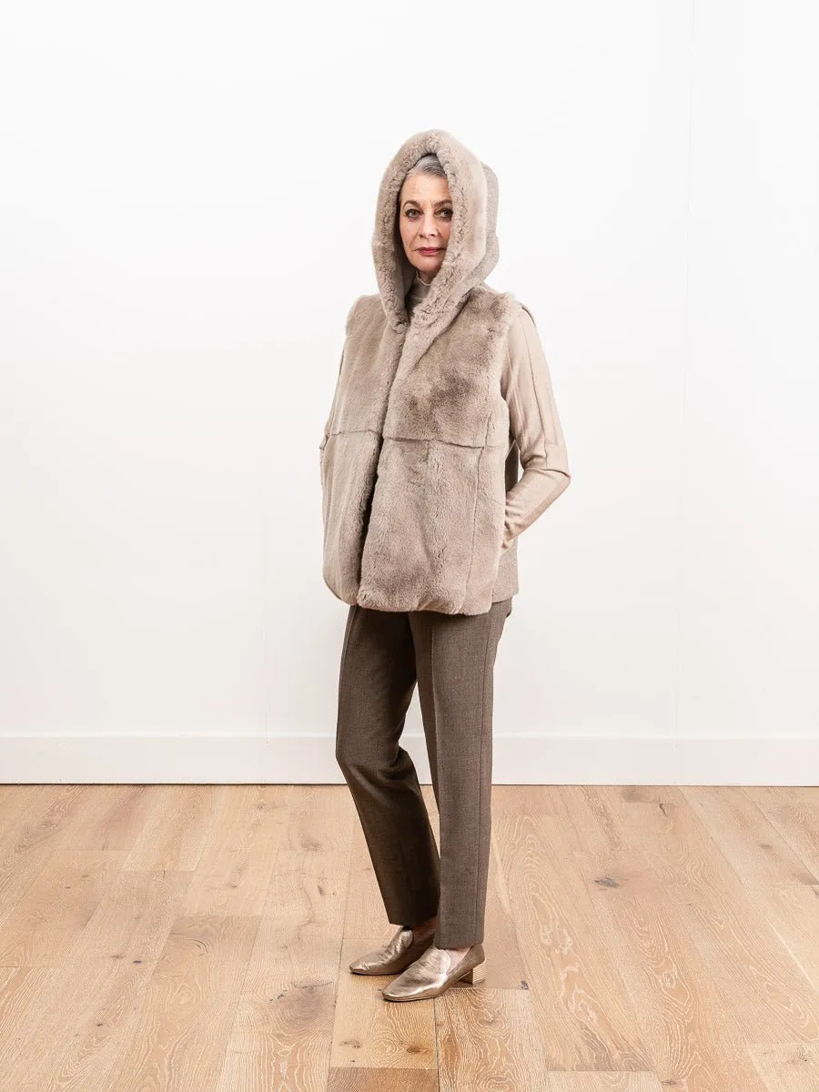 shearling vest