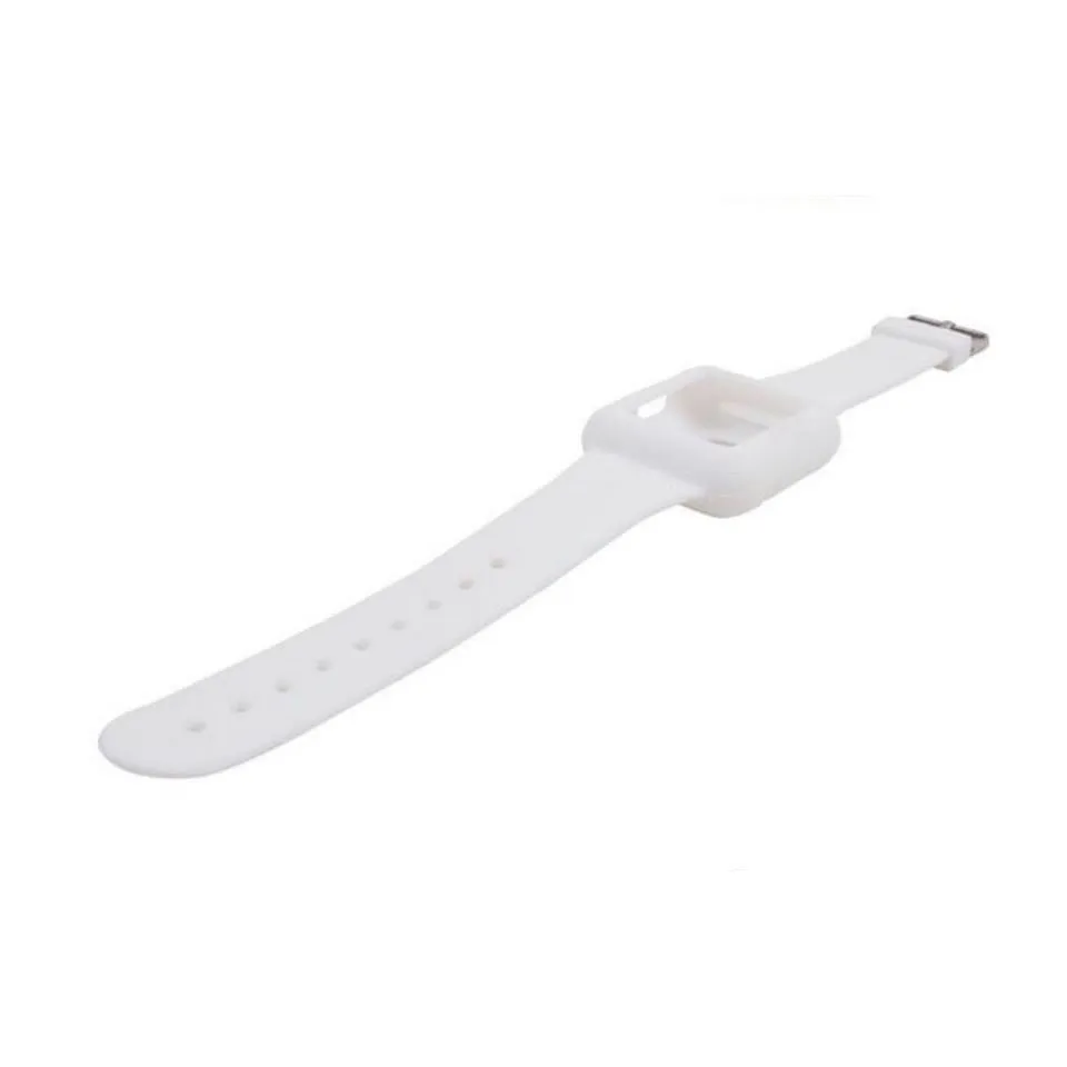 Silicone Sport Band with Buckle for Apple Watch - 38mm or 42mm Options - Black, Green, White, Blue or Red