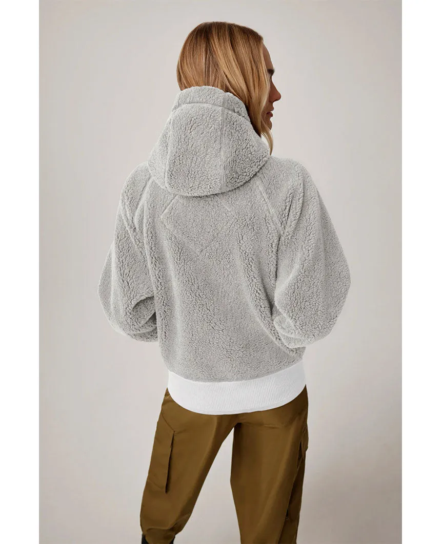 Simcoe Fleece Hoody HUMANATURE Womens Greige