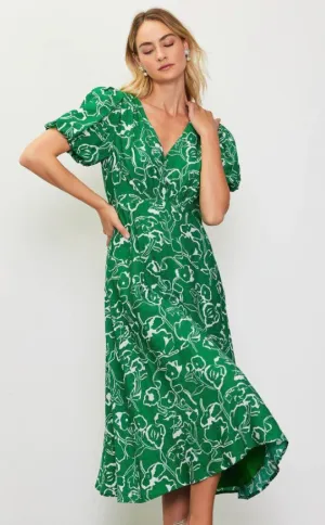 [Skies Are Blue] Clover Green Midi Dress