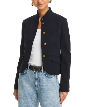 Slade Cropped Blazer in navy