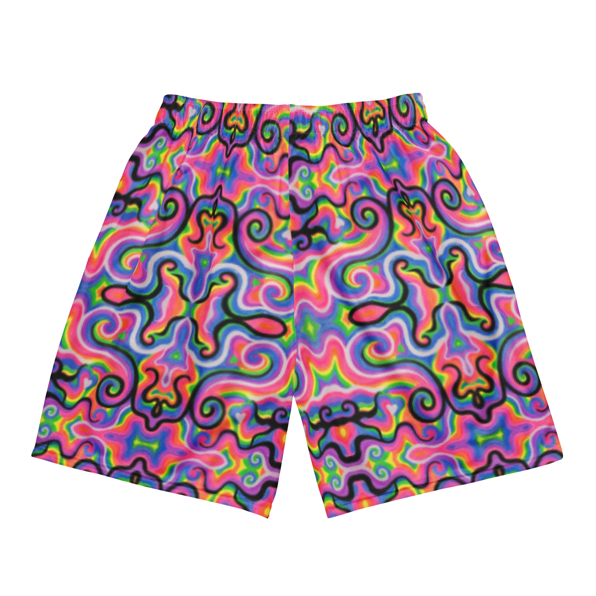 Soft Athletic Shorts (100% Recycled Material)- "Electric" Design