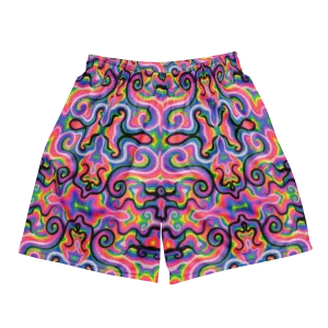 Soft Athletic Shorts (100% Recycled Material)- "Electric" Design