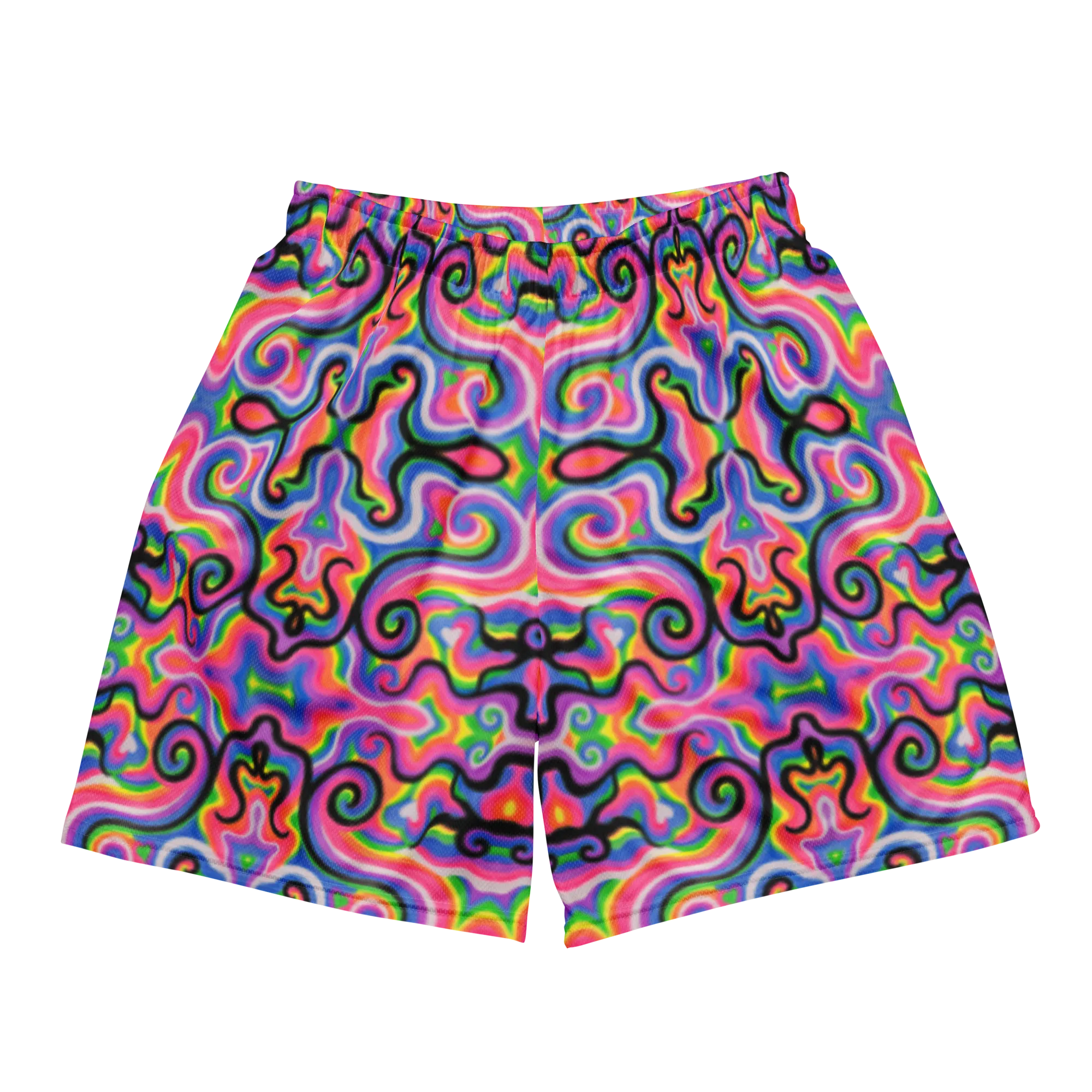 Soft Athletic Shorts (100% Recycled Material)- "Electric" Design