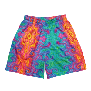 Soft Athletic Shorts (100% Recycled Material)- "Elemental" Design