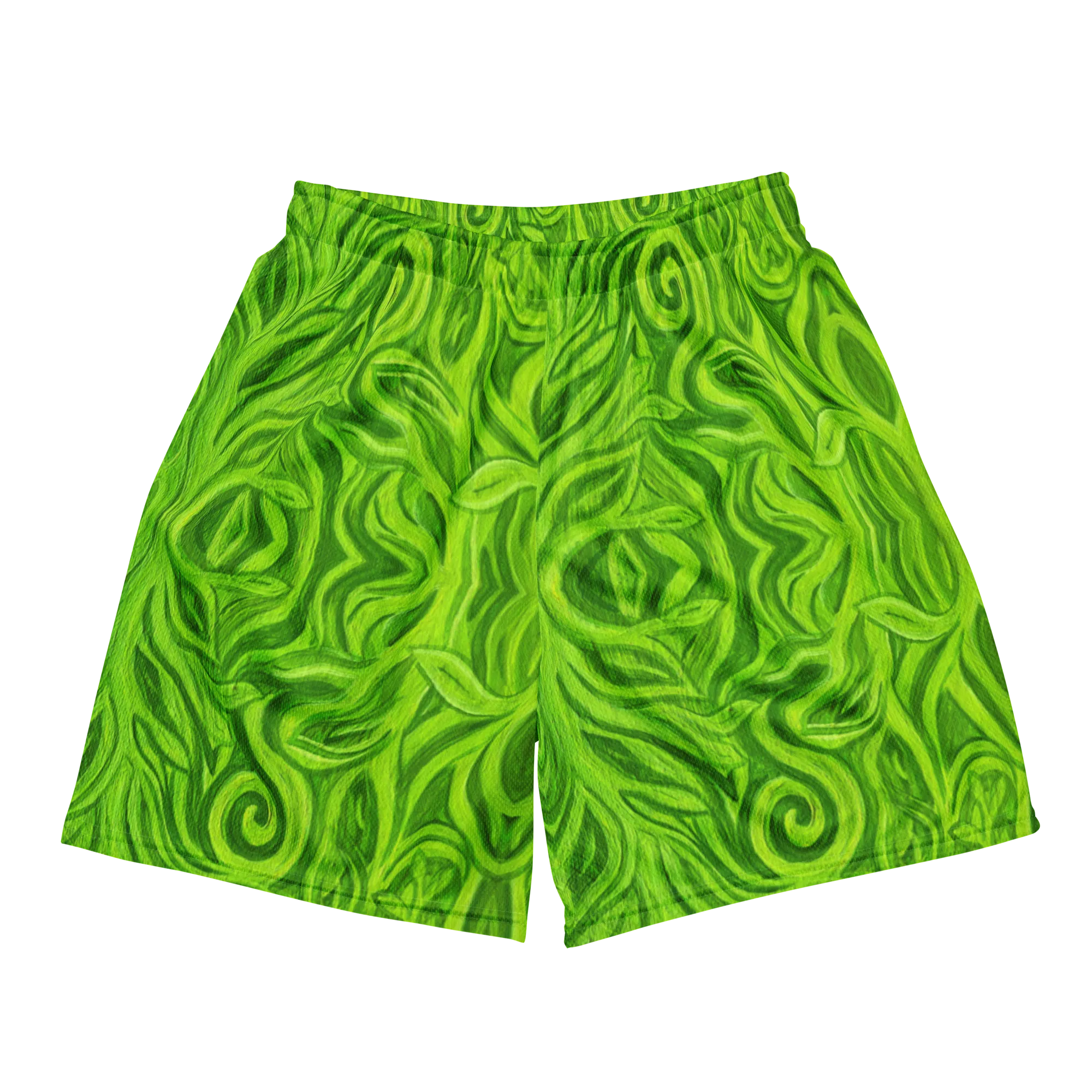 Soft Athletic Shorts (100% Recycled Material)- "Sprout" Design