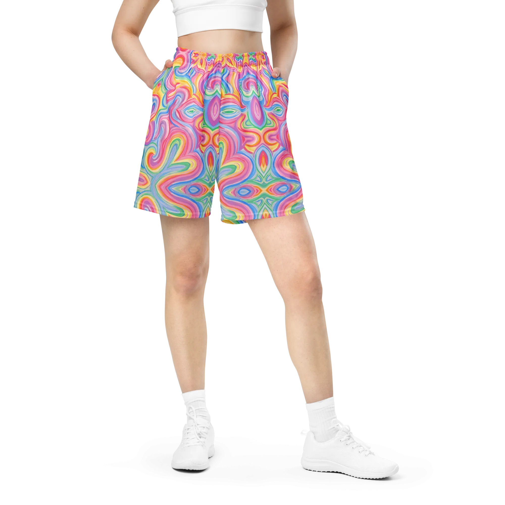 Soft Athletic Shorts (100% Recycled Material)- "Unicorn" Design