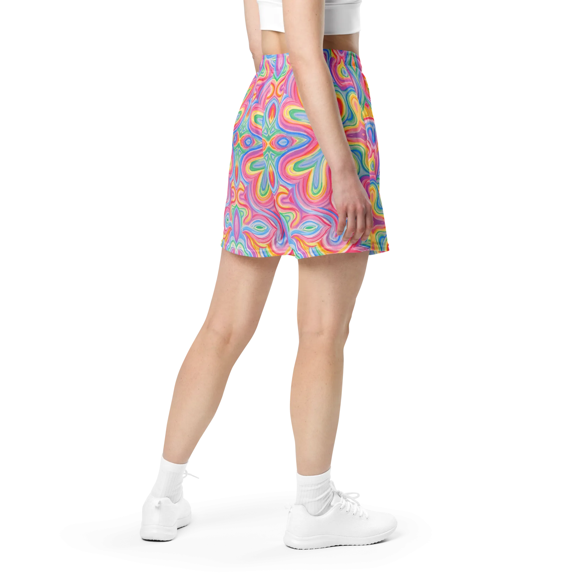 Soft Athletic Shorts (100% Recycled Material)- "Unicorn" Design