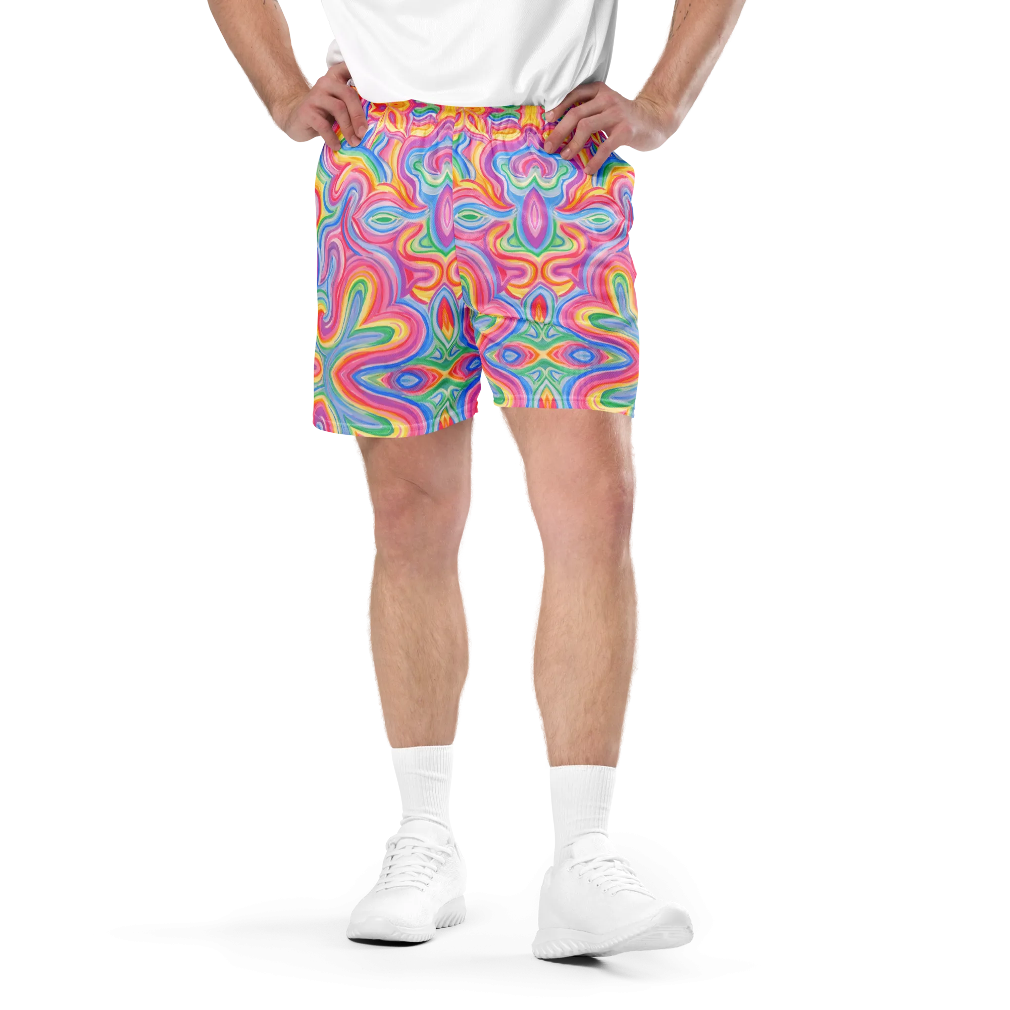 Soft Athletic Shorts (100% Recycled Material)- "Unicorn" Design