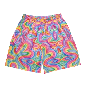 Soft Athletic Shorts (100% Recycled Material)- "Unicorn" Design