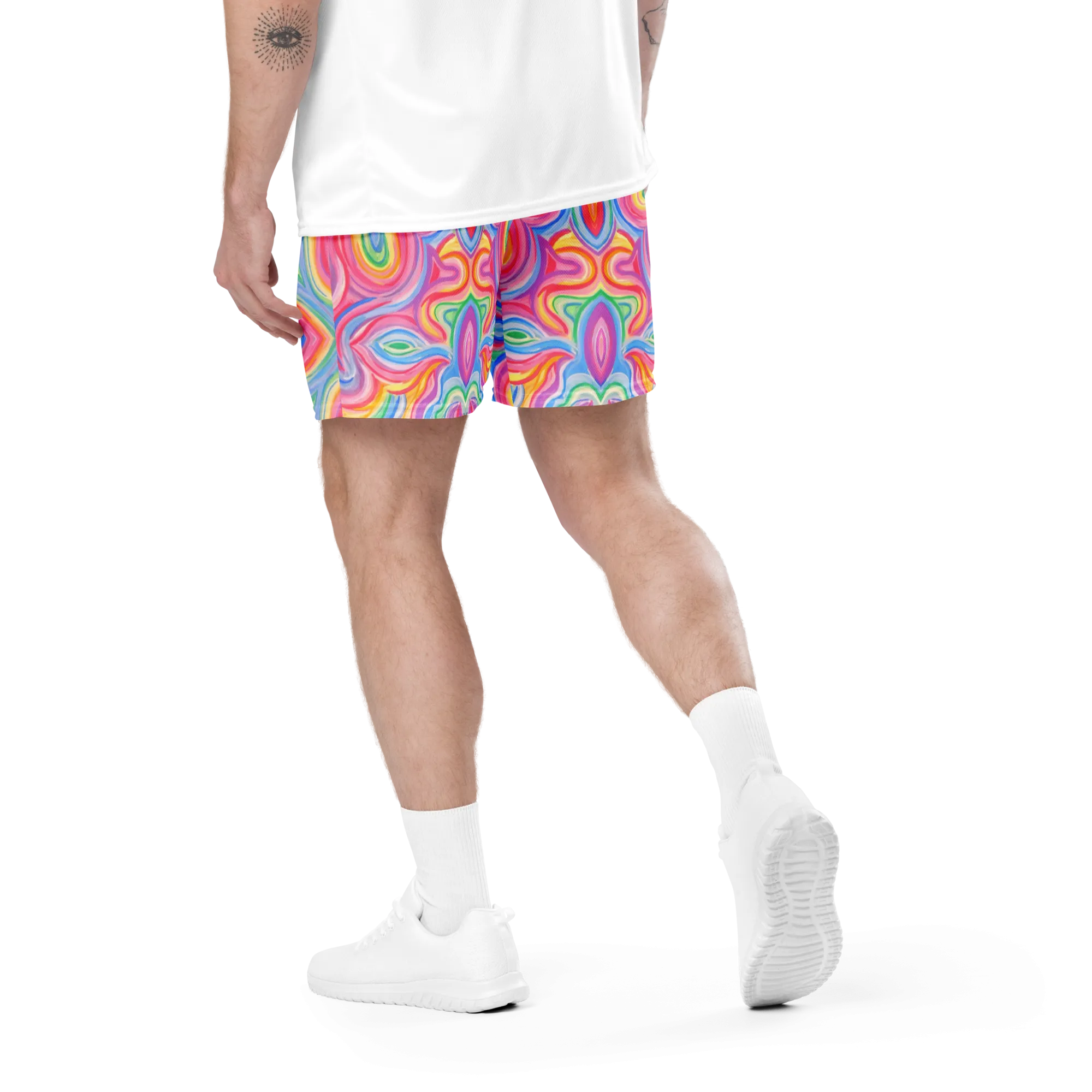 Soft Athletic Shorts (100% Recycled Material)- "Unicorn" Design