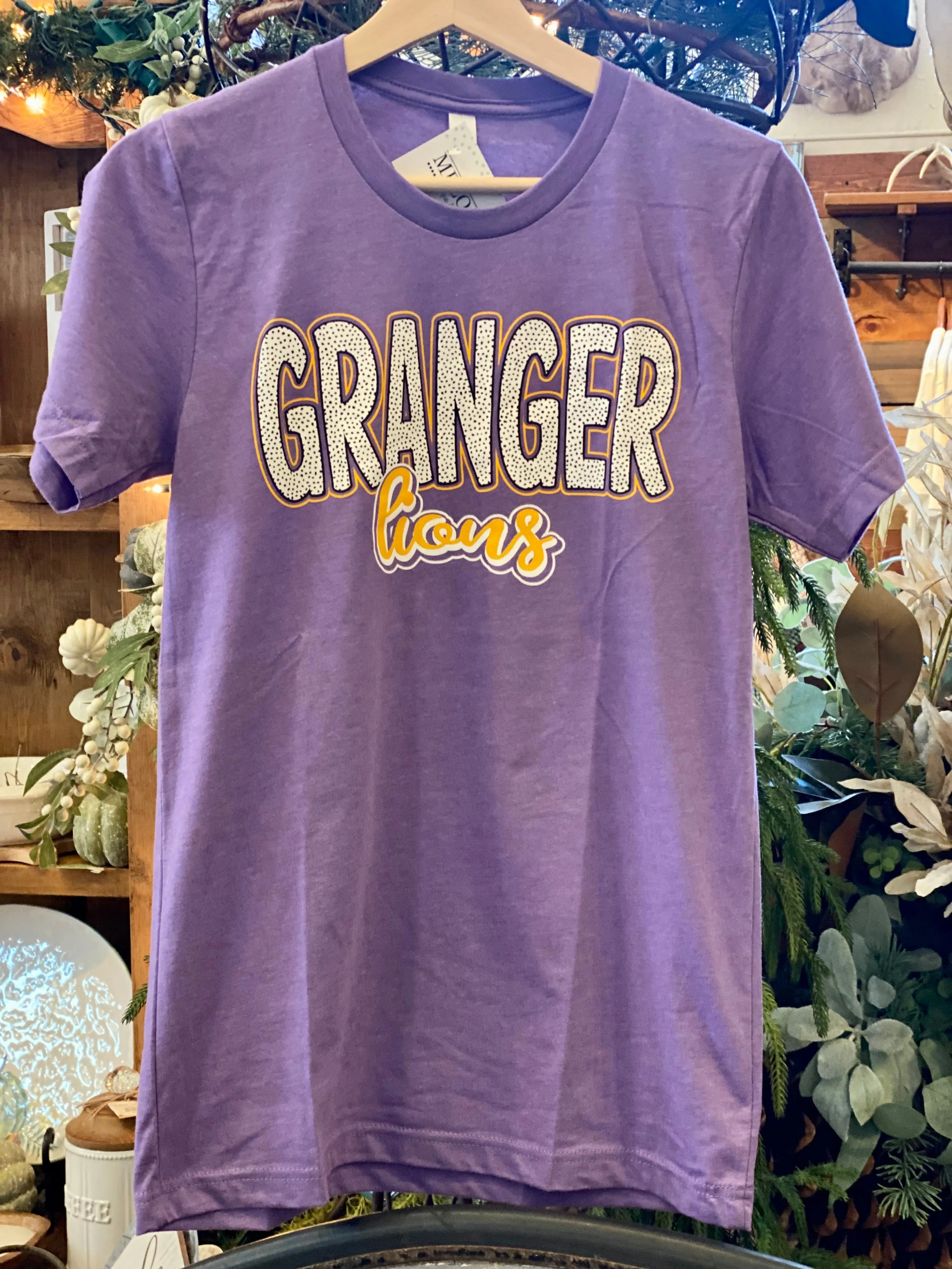 Spirit Dotted Team Tee || Granger Lions