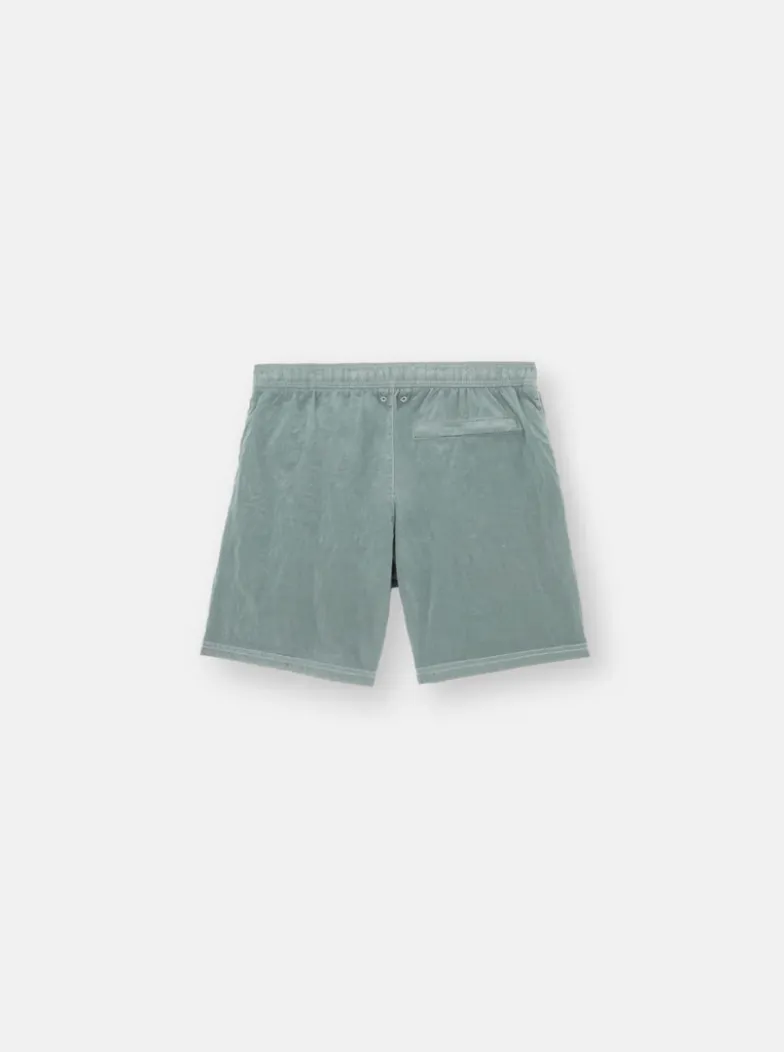 Stone Island 8115B09 Nylon Metal Swim Shorts Green Grey