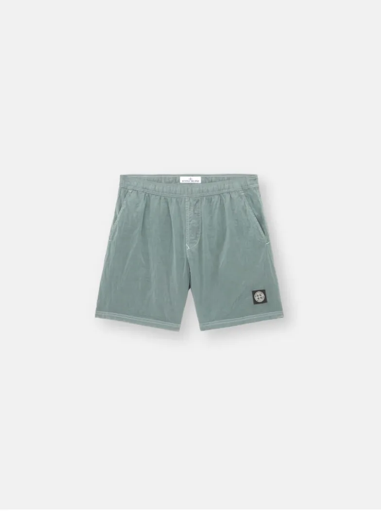 Stone Island 8115B09 Nylon Metal Swim Shorts Green Grey