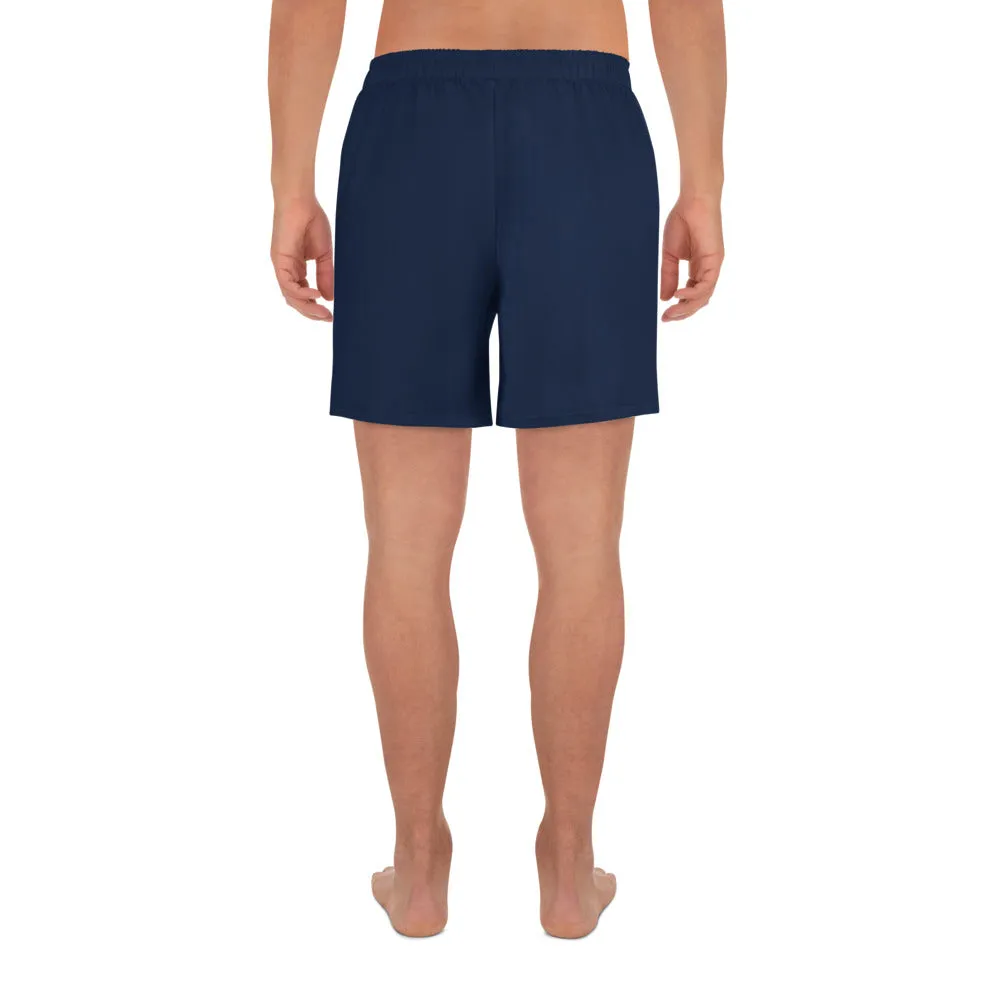 Striped Athletic Long Shorts