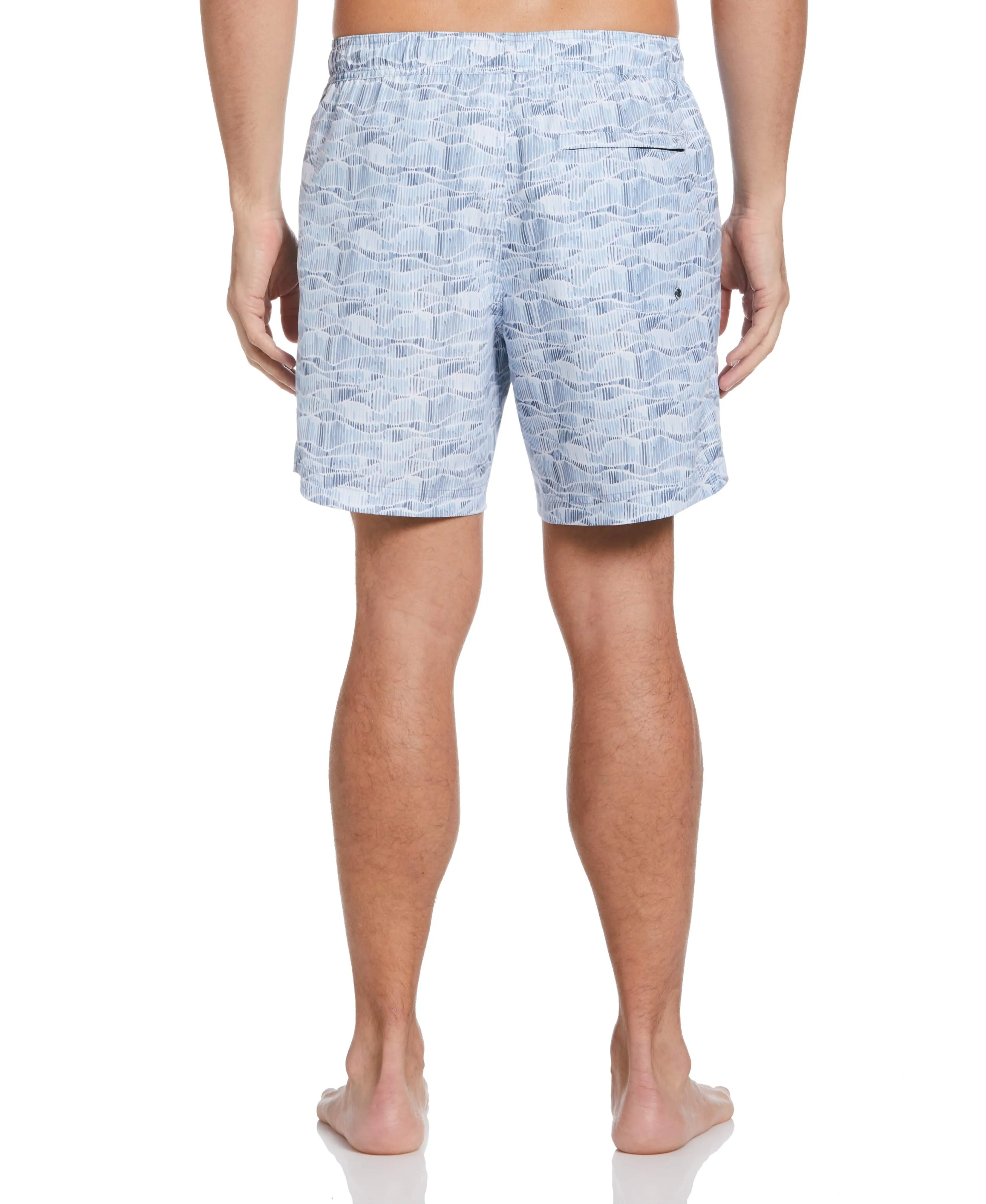 Striped Wave Swim Shorts