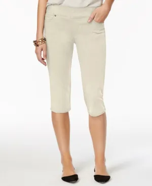 Style & Co. Women's Petite Avery Pull-On Skimmer Jeans Stonewall PXL