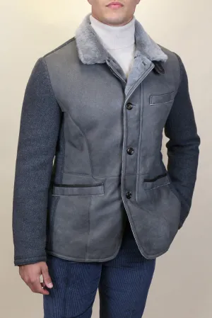 Suede and Knit With Leather Details