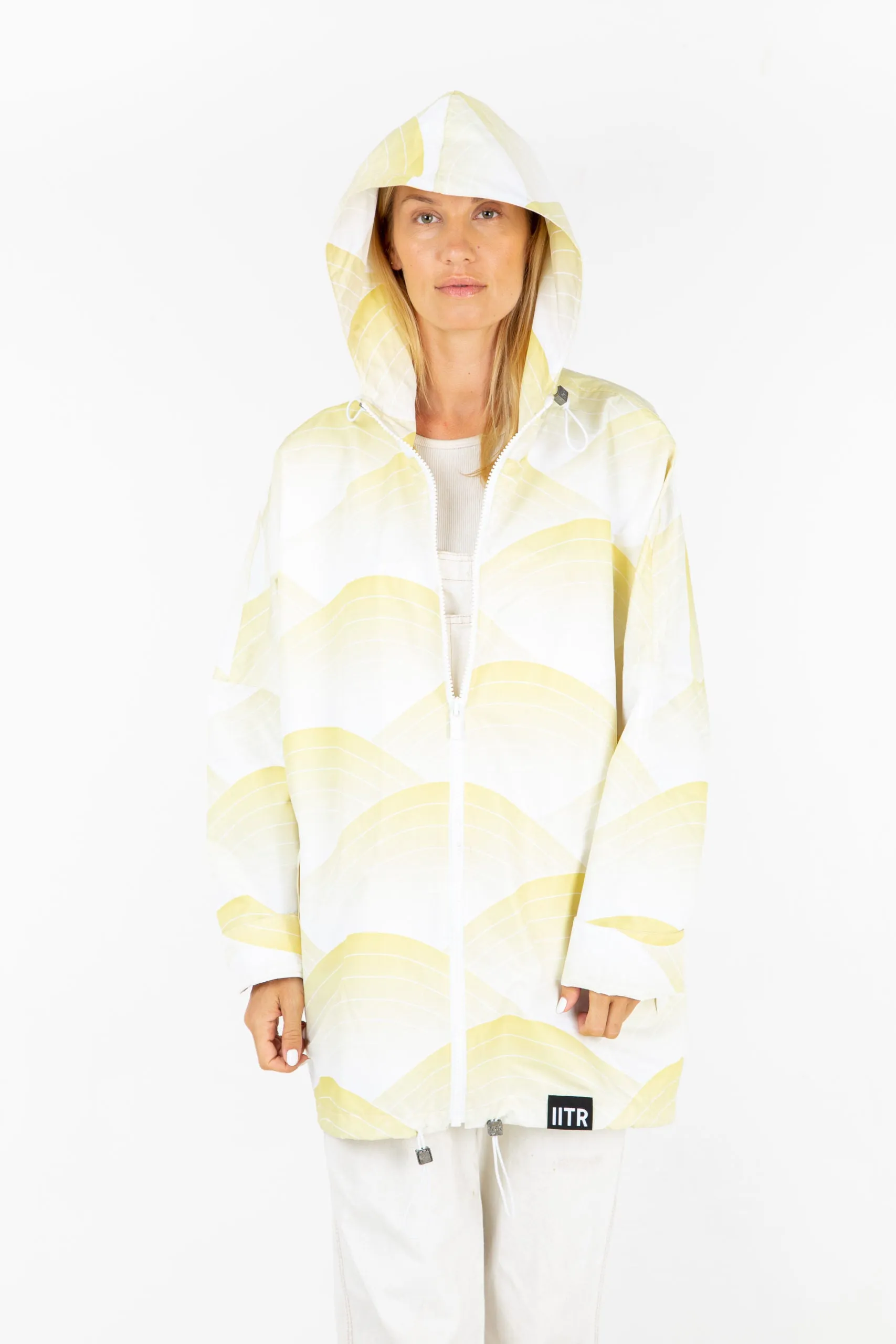 Sun Waves Rain Jacket by Insane in the Rain