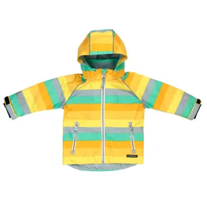 Sunset Multistripe Rain Jacket