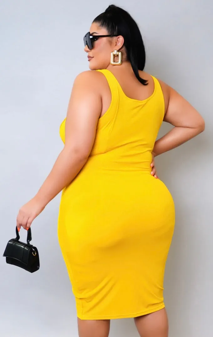 Sunshine Plus Bodycon Dress