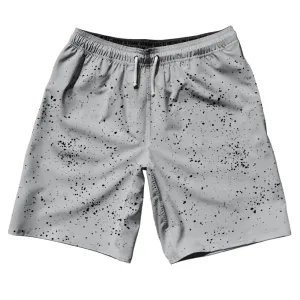 Super Fly Pattern Black and Grey Medium 10" Swim Shorts Made in USA