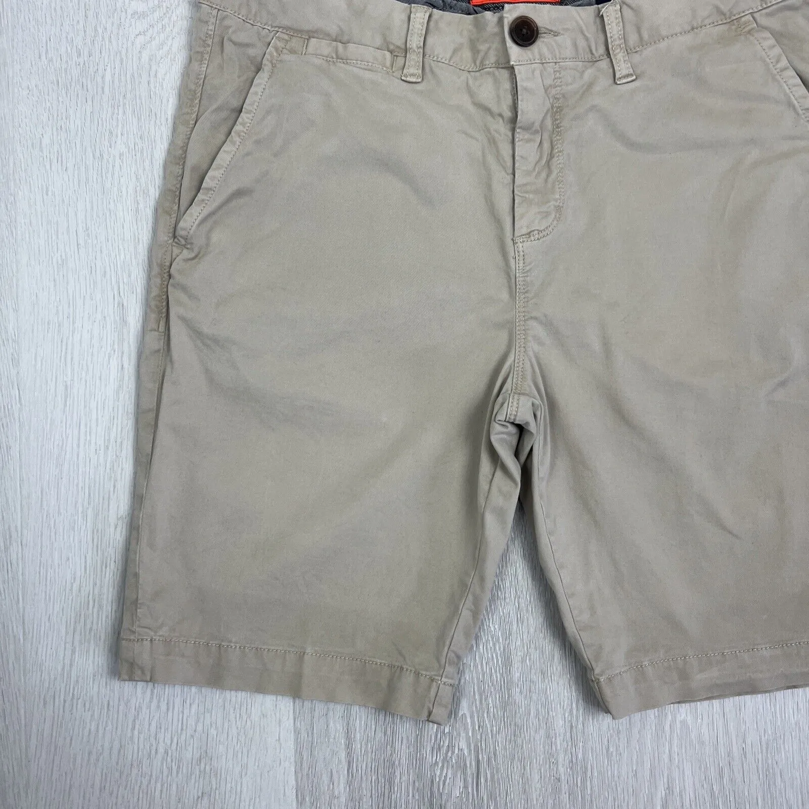Superdry Mens Beige Chino Shorts Size 34