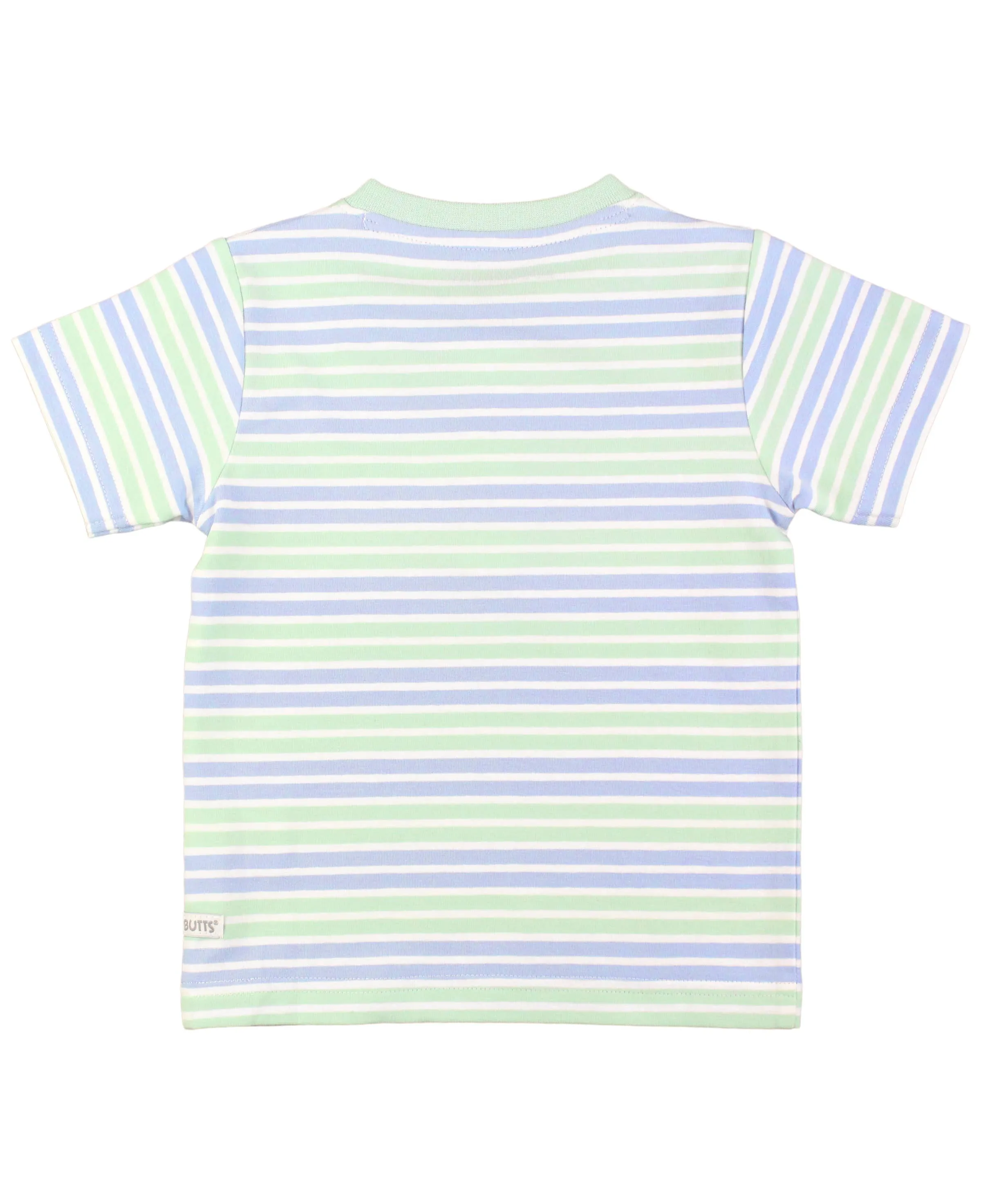 Surf Crew Stripe Short Sleeve Knit Henley