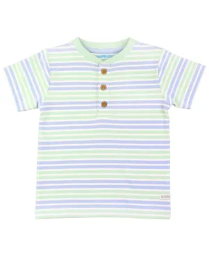 Surf Crew Stripe Short Sleeve Knit Henley