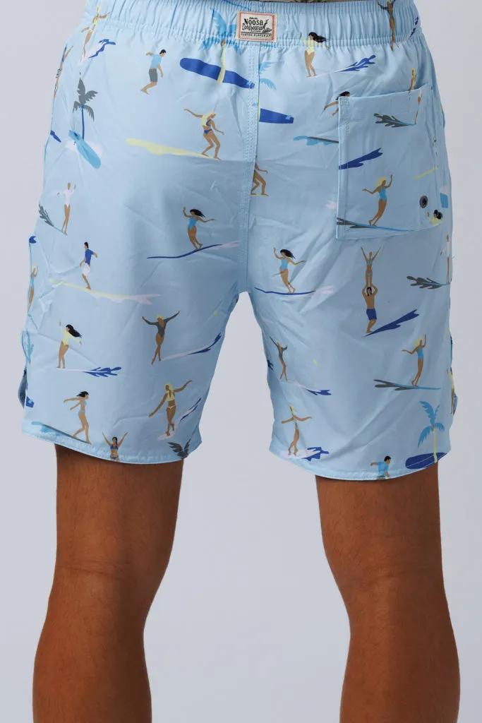 Surf Style Swim Shorts Blue