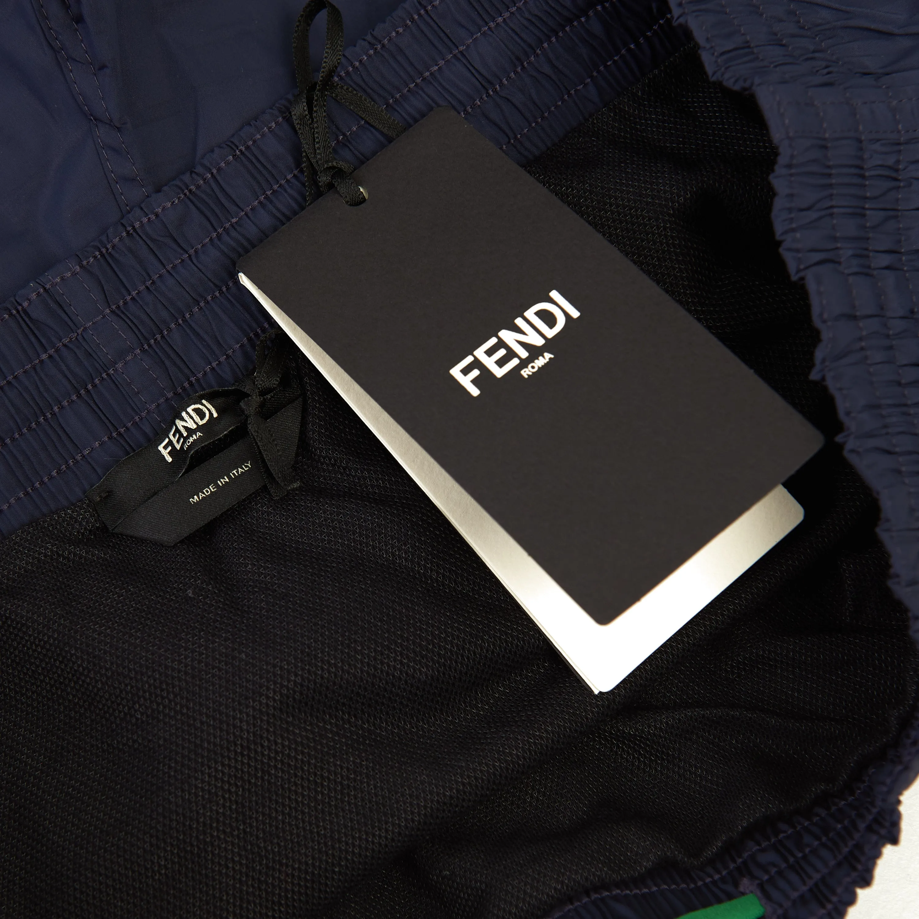 Swim Shorts In Blue FF Motif Nylon