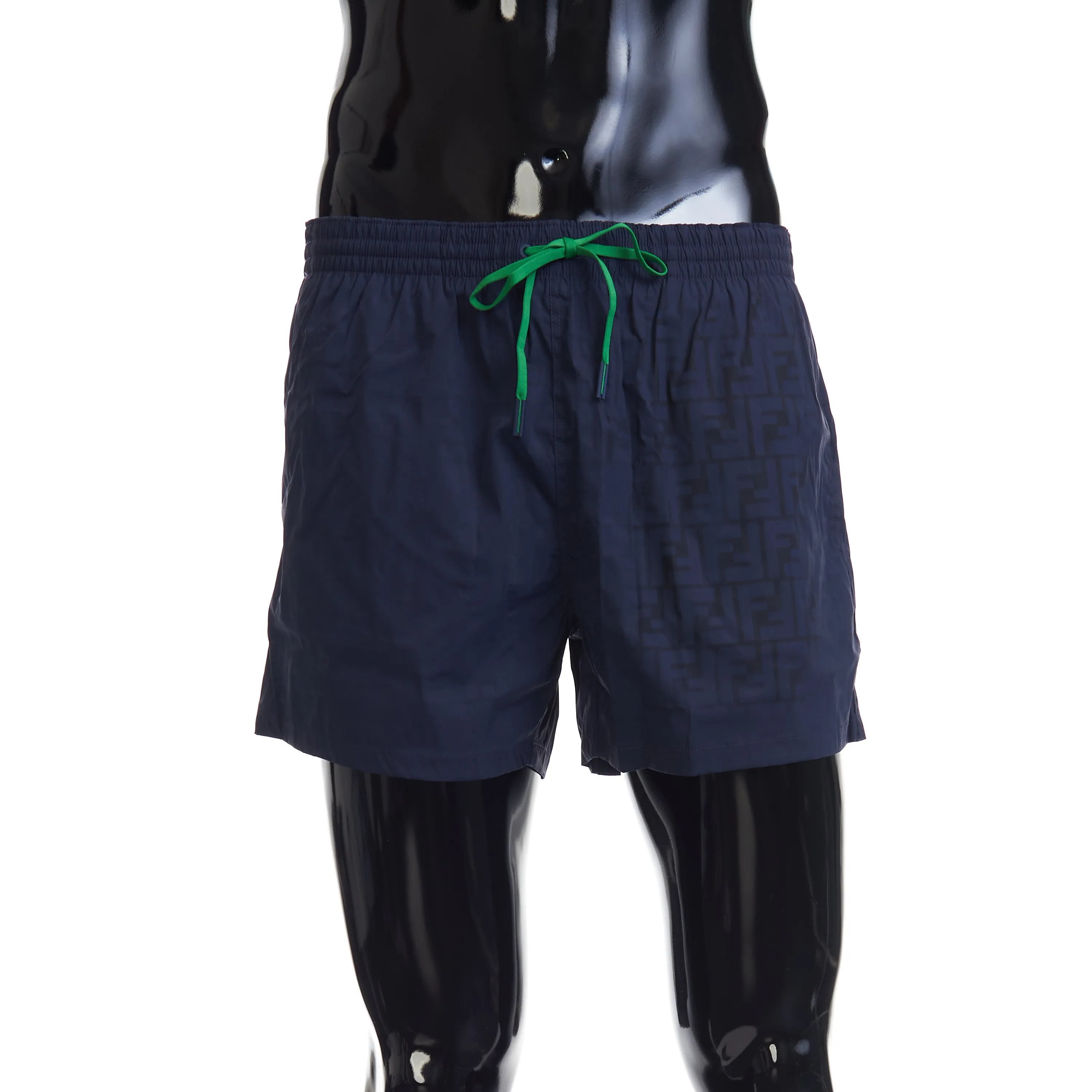 Swim Shorts In Blue FF Motif Nylon