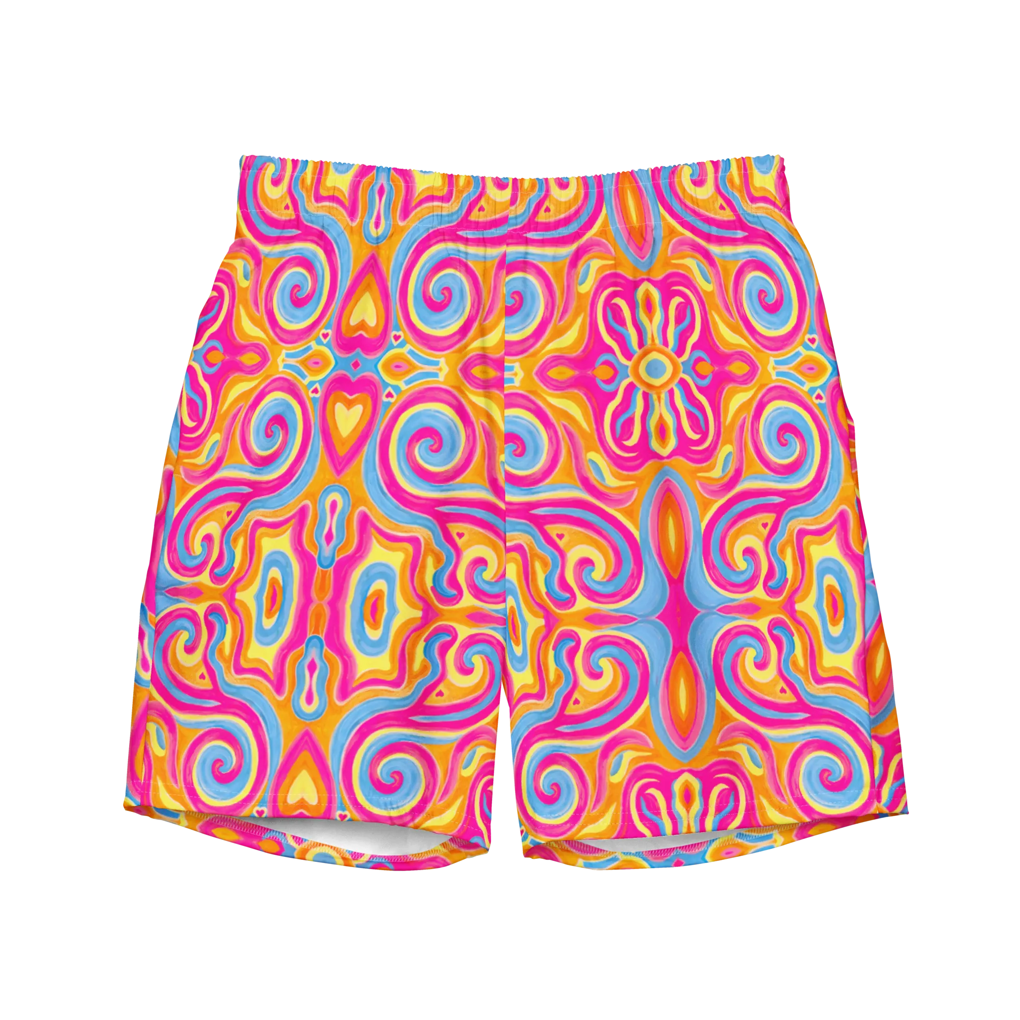 Swim Trunks ( Secret Internal Pocket)- "Magic Stamps" Design